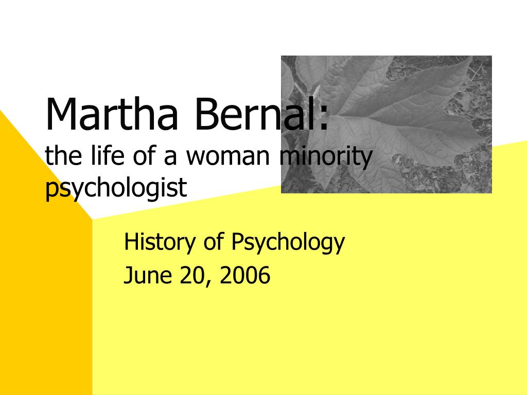 Dr. Martha Bernal